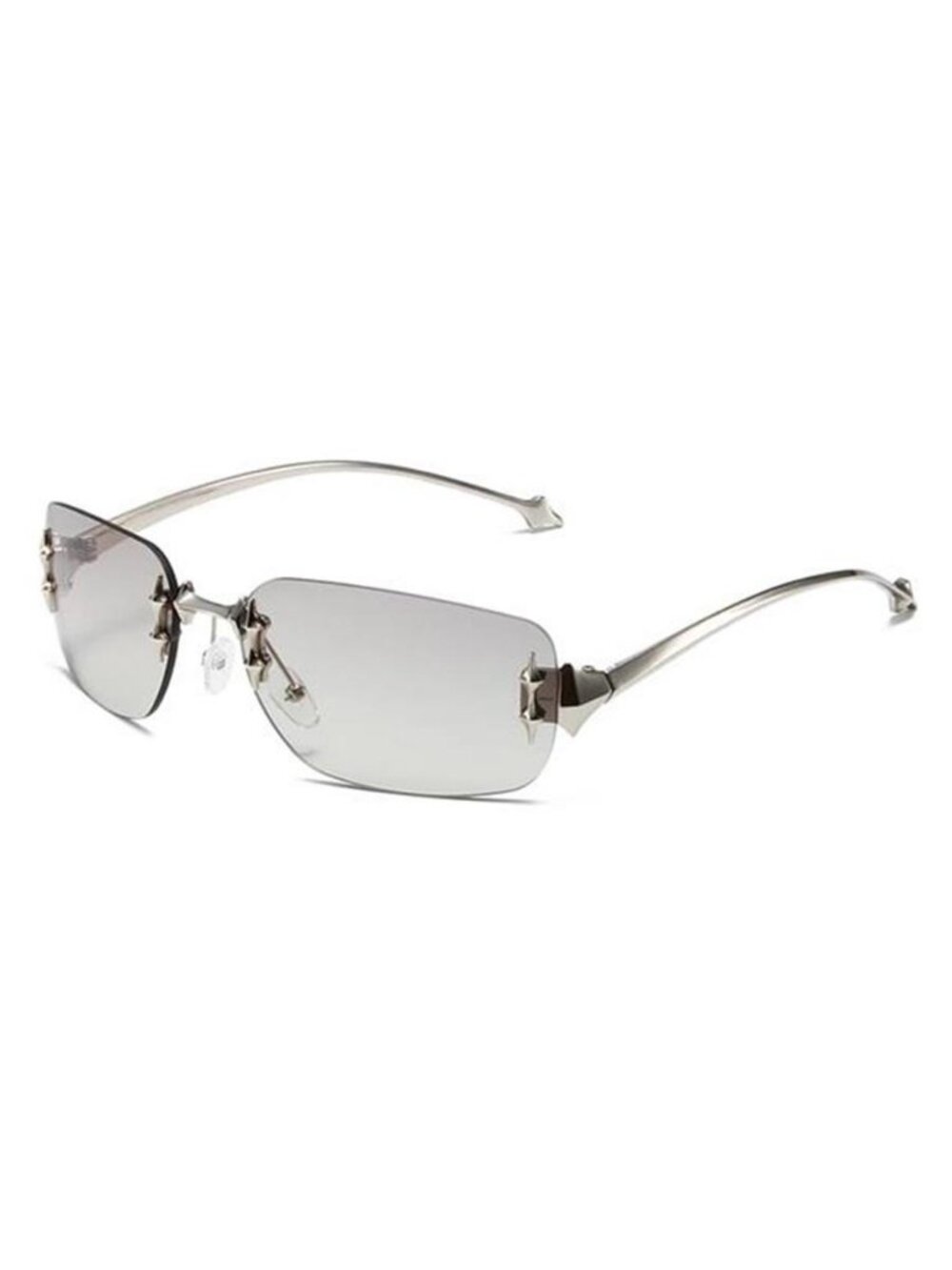 Retro Rectangle Rimless Suneyeglass - Picture 2 of 2